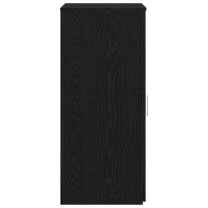 vidaXL Storage Cabinet Black 50x45x103.5 cm Engineered Wood