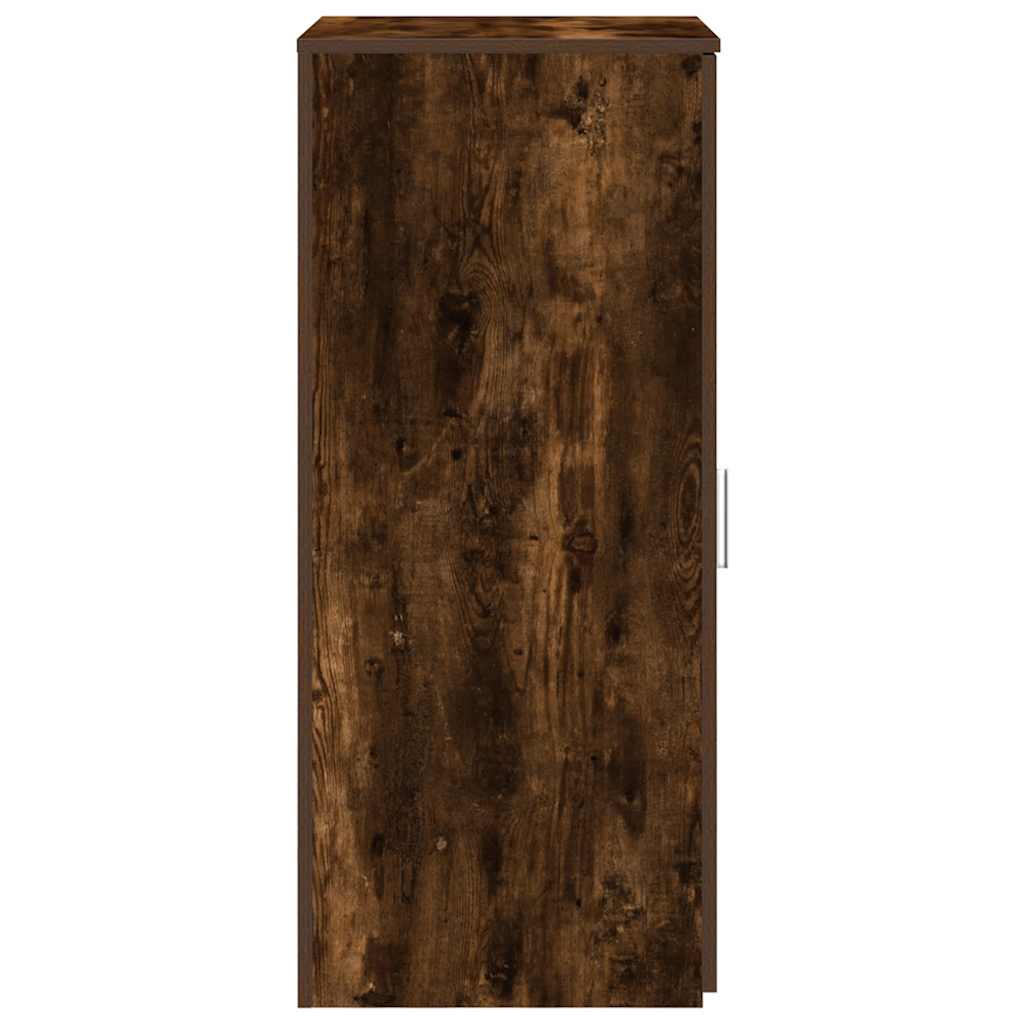 vidaXL Storage Cabinet Smoked Oak 50x45x103.5 cm Engineered Wood