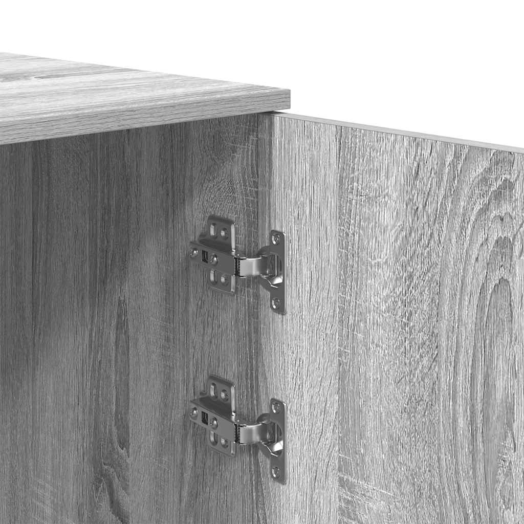 vidaXL Storage Cabinet Grey Sonoma 50x45x103.5 cm Engineered Wood