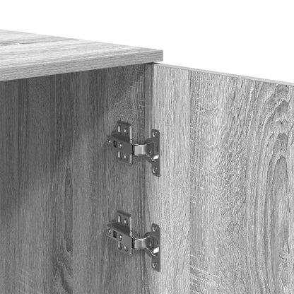 vidaXL Storage Cabinet Grey Sonoma 50x45x103.5 cm Engineered Wood