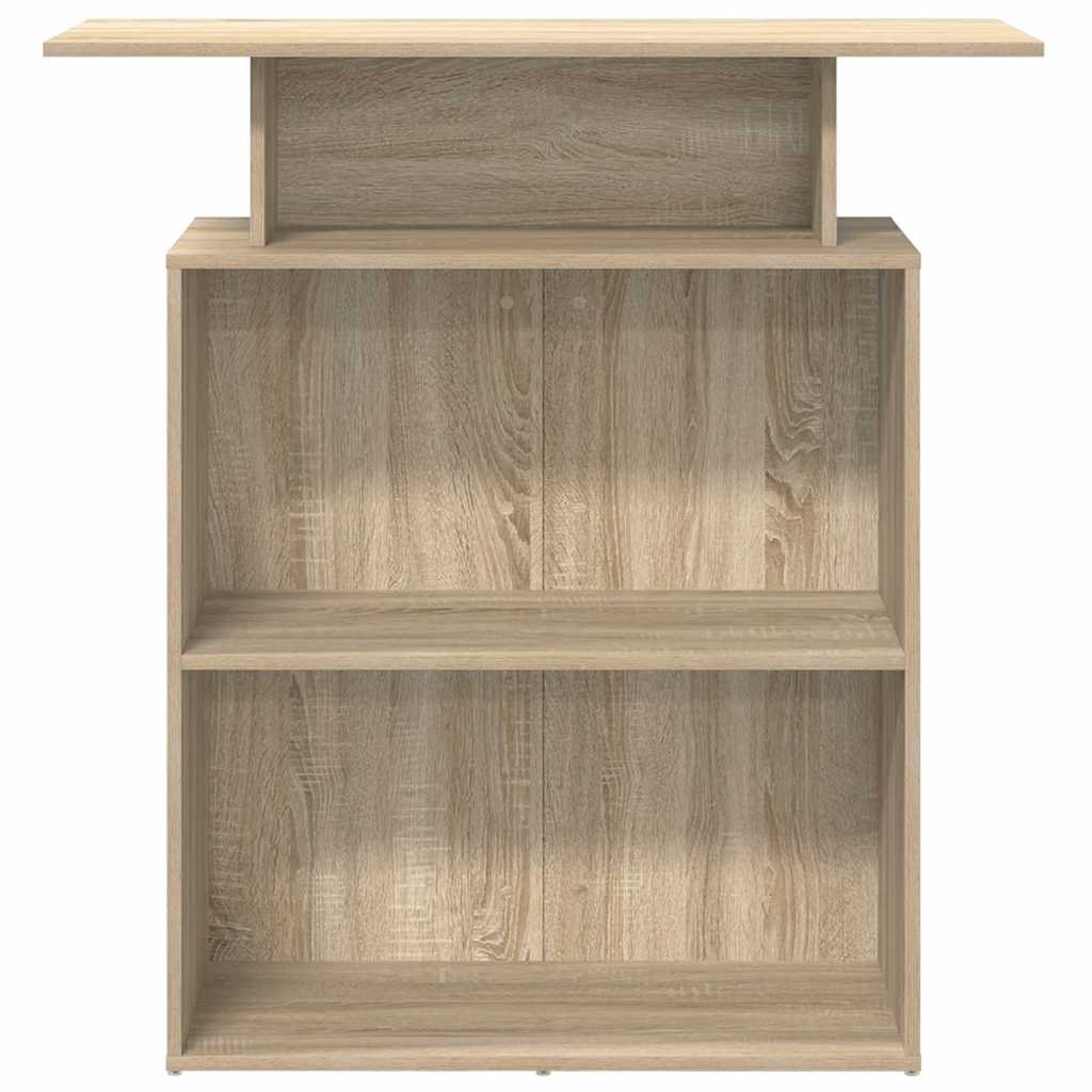 vidaXL Reception Desk Sonoma Oak 100x40x104 cm Engineered Wood