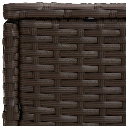 vidaXL Garden Side Tables 3 pcs Brown Poly Rattan