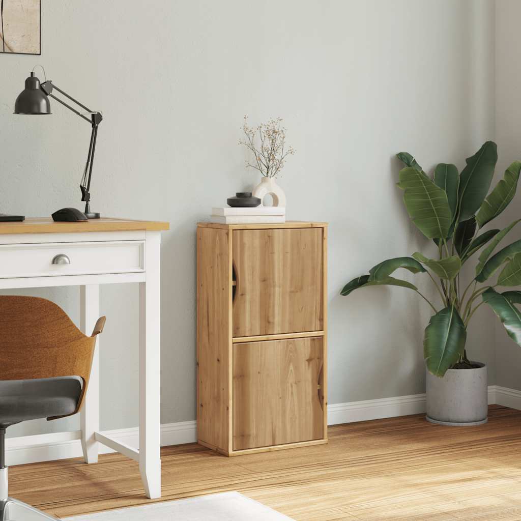 vidaXL Side Cabinet "ODDA" 40x24x79 cm Solid Wood Pine