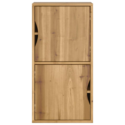 vidaXL Side Cabinet "ODDA" 40x24x79 cm Solid Wood Pine