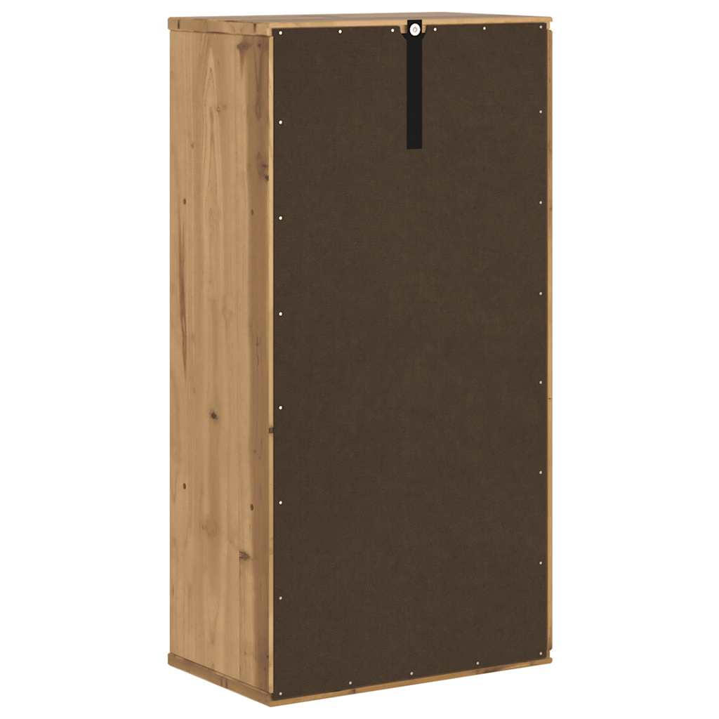 vidaXL Side Cabinet "ODDA" 40x24x79 cm Solid Wood Pine