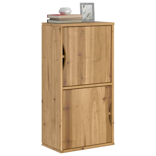 vidaXL Side Cabinet "ODDA" 40x24x79 cm Solid Wood Pine