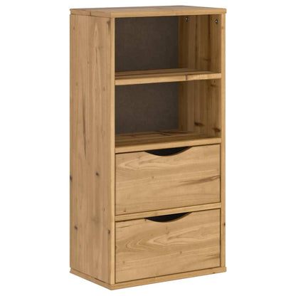 vidaXL Side Cabinet with Drawers "ODDA" 40x24x79 cm Solid Wood Pine