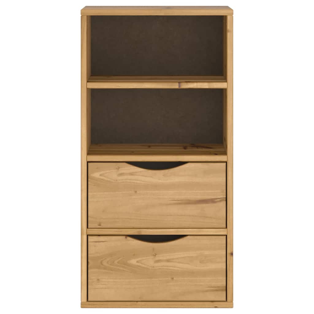 vidaXL Side Cabinet with Drawers "ODDA" 40x24x79 cm Solid Wood Pine