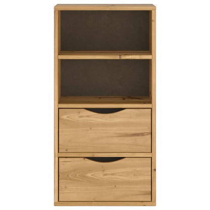 vidaXL Side Cabinet with Drawers "ODDA" 40x24x79 cm Solid Wood Pine