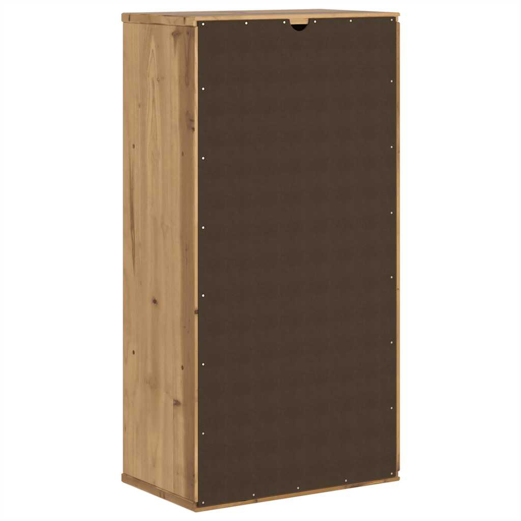 vidaXL Side Cabinet with Drawers "ODDA" 40x24x79 cm Solid Wood Pine
