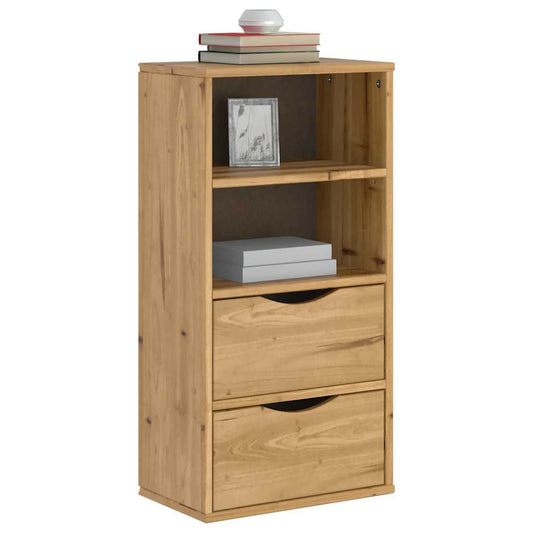 vidaXL Side Cabinet with Drawers "ODDA" 40x24x79 cm Solid Wood Pine