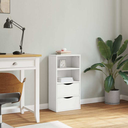 vidaXL Side Cabinet with Drawers "ODDA" White 40x24x79 cm Solid Wood Pine