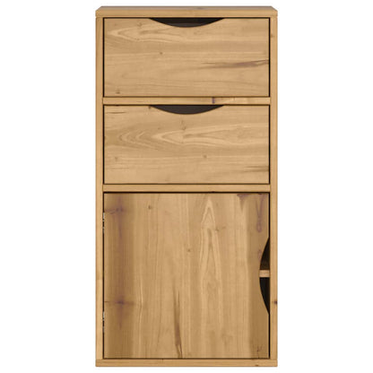 vidaXL Side Cabinet with Drawers "ODDA" 40x24x79 cm Solid Wood Pine