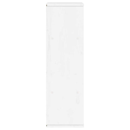 vidaXL Side Cabinet with Drawers ODDA White 40x24x79 cm Solid Wood Pine