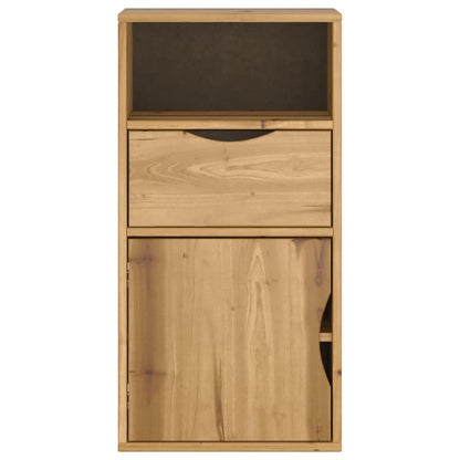 vidaXL Side Cabinet with Drawer "ODDA" 40x24x79 cm Solid Wood Pine