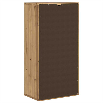vidaXL Side Cabinet with Drawer "ODDA" 40x24x79 cm Solid Wood Pine