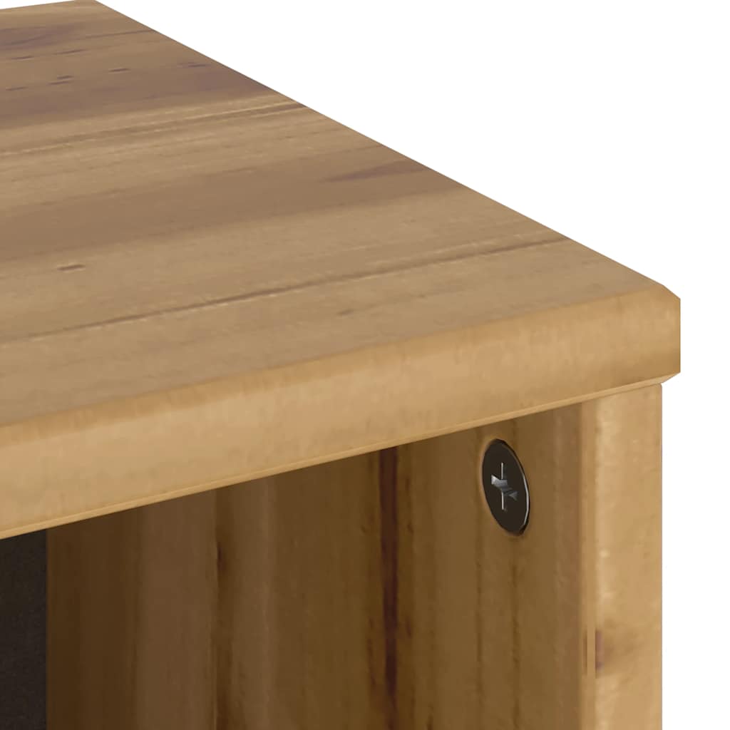 vidaXL Side Cabinet with Drawer "ODDA" 40x24x79 cm Solid Wood Pine