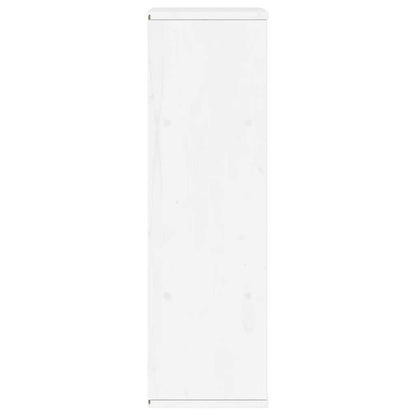 vidaXL Side Cabinet with Drawer ODDA White 40x24x79 cm Solid Wood Pine