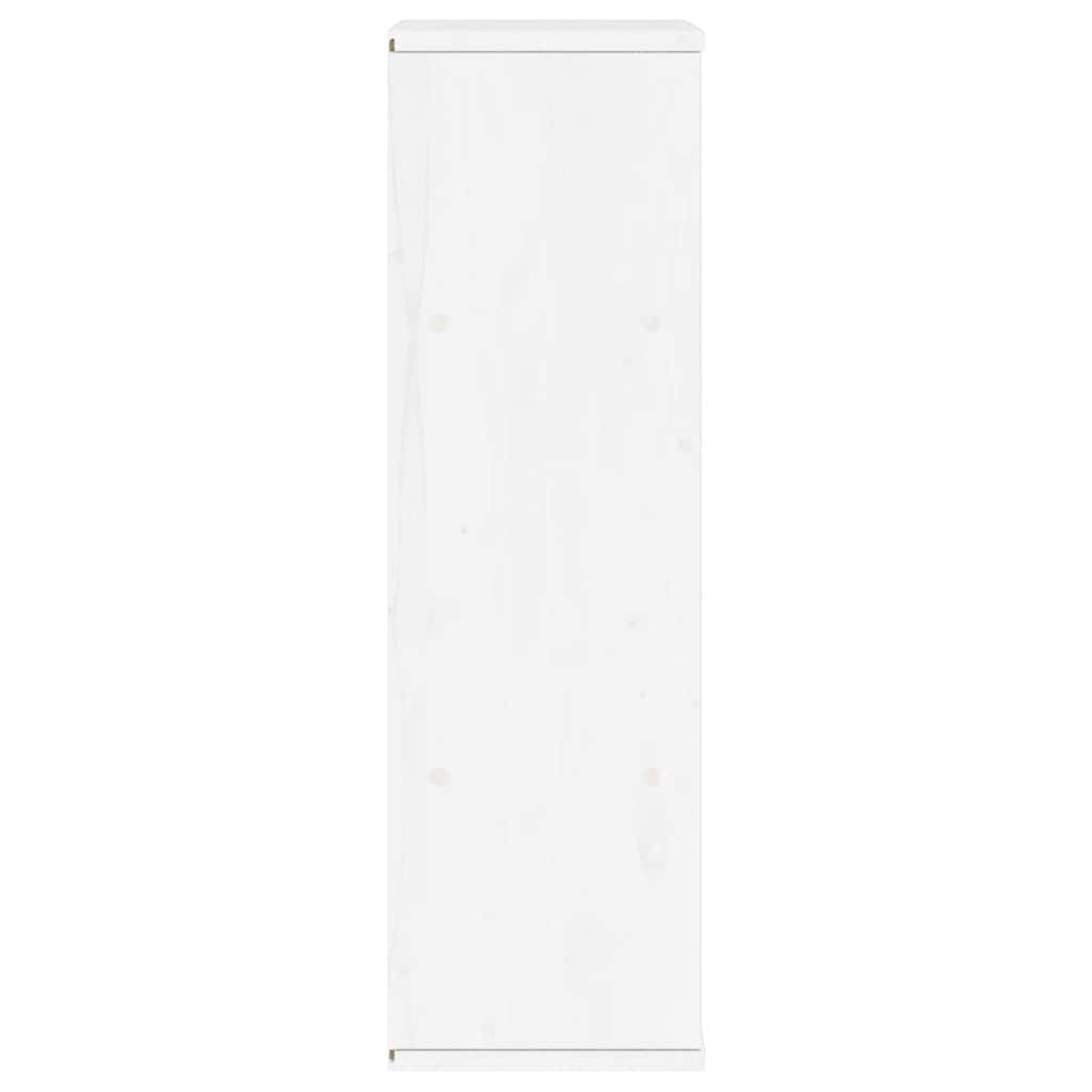 vidaXL Side Cabinet with Drawer "ODDA" White 40x24x79 cm Solid Wood Pine
