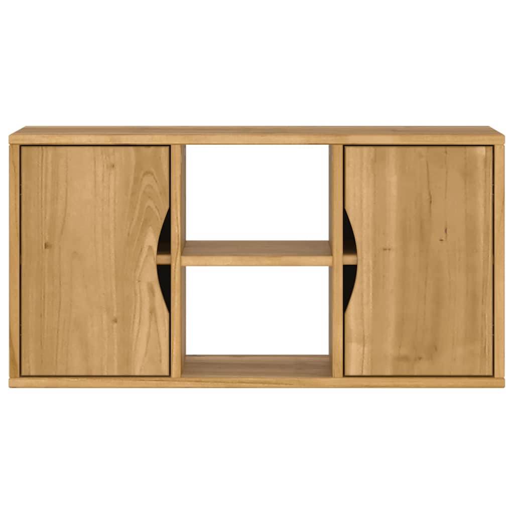 vidaXL TV Cabinet ODDA 79x24x40 cm Solid Wood Pine