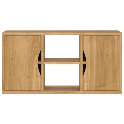 vidaXL TV Cabinet ODDA 79x24x40 cm Solid Wood Pine