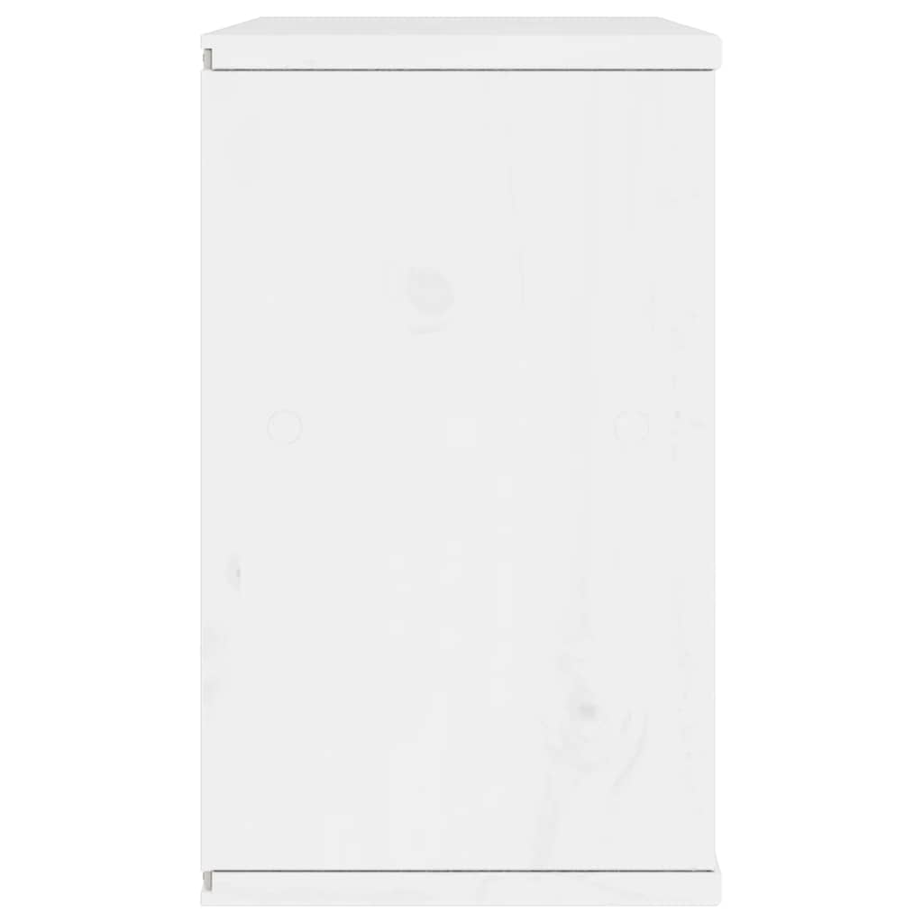 vidaXL TV Cabinet ODDA White 79x24x40 cm Solid Wood Pine