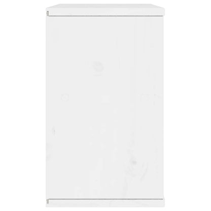 vidaXL TV Cabinet ODDA White 79x24x40 cm Solid Wood Pine