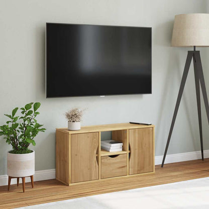 vidaXL TV Cabinet with Drawer “ODDA” 79x24x40 cm Solid Wood Pine
