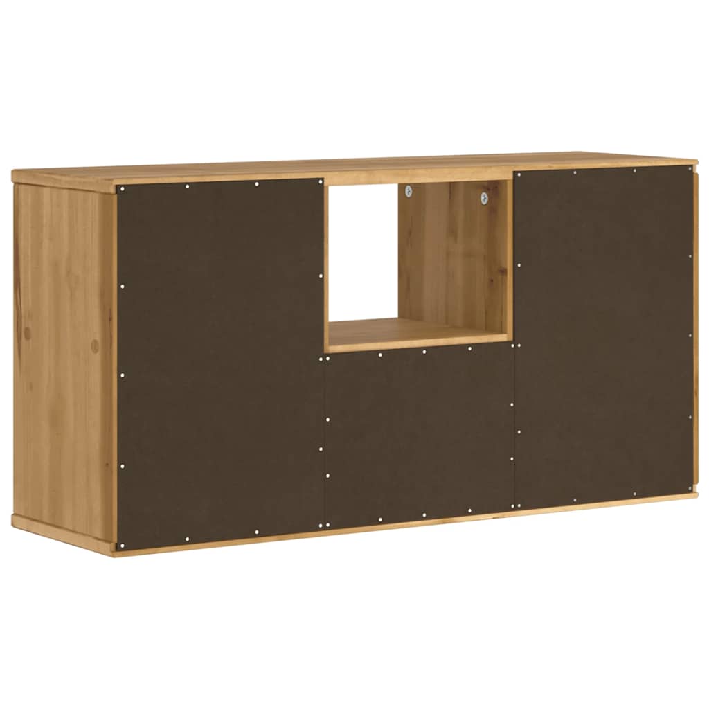 vidaXL TV Cabinet with Drawer “ODDA” 79x24x40 cm Solid Wood Pine