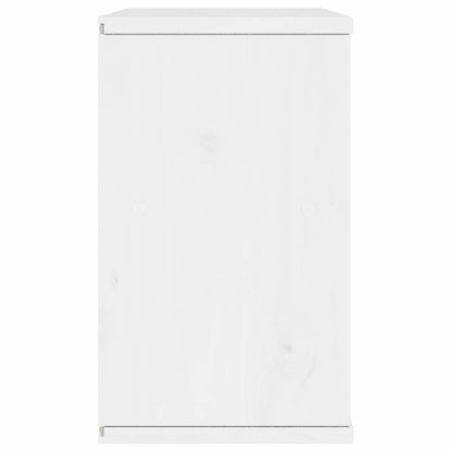 vidaXL TV Cabinet with Drawer ODDA White 79x24x40 cm Solid Wood Pine