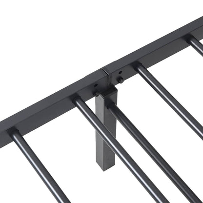 vidaXL Bed Frame without Mattress Foldable Black 75x190 cm Steel