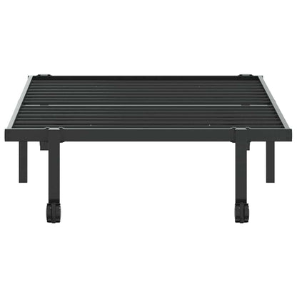 vidaXL Bed Frame without Mattress Foldable Black 90x200 cm Steel