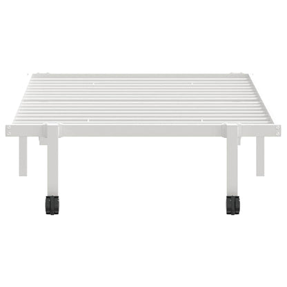 vidaXL Bed Frame without Mattress Foldable White 90x190 cm Steel