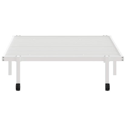 vidaXL Bed Frame without Mattress Foldable White 100x190 cm Steel