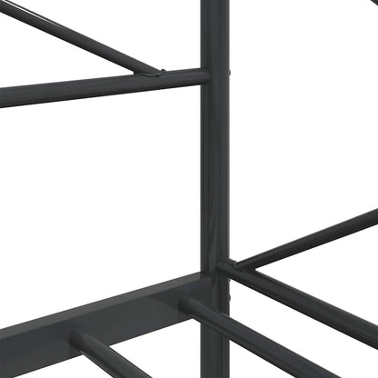 vidaXL Day Bed without Mattress Black 75x190 cm Steel