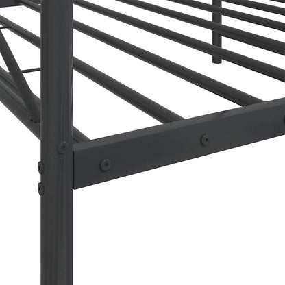 vidaXL Day Bed without Mattress Black 100x190 cm Steel