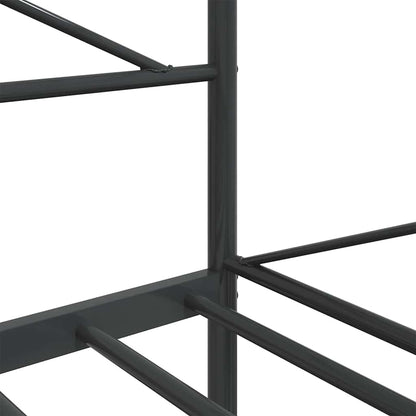 vidaXL Day Bed without Mattress Black 100x190 cm Steel