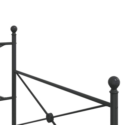 vidaXL Day Bed without Mattress Black 107x203 cm Steel