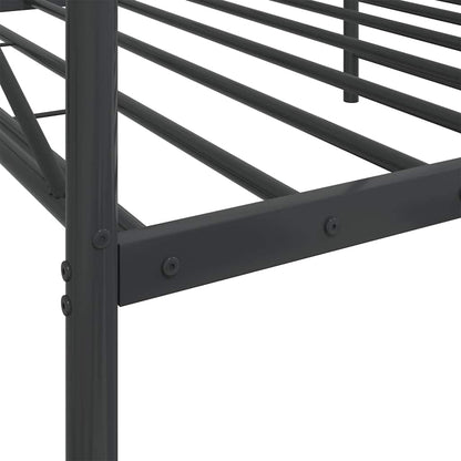 vidaXL Day Bed without Mattress Black 107x203 cm Steel