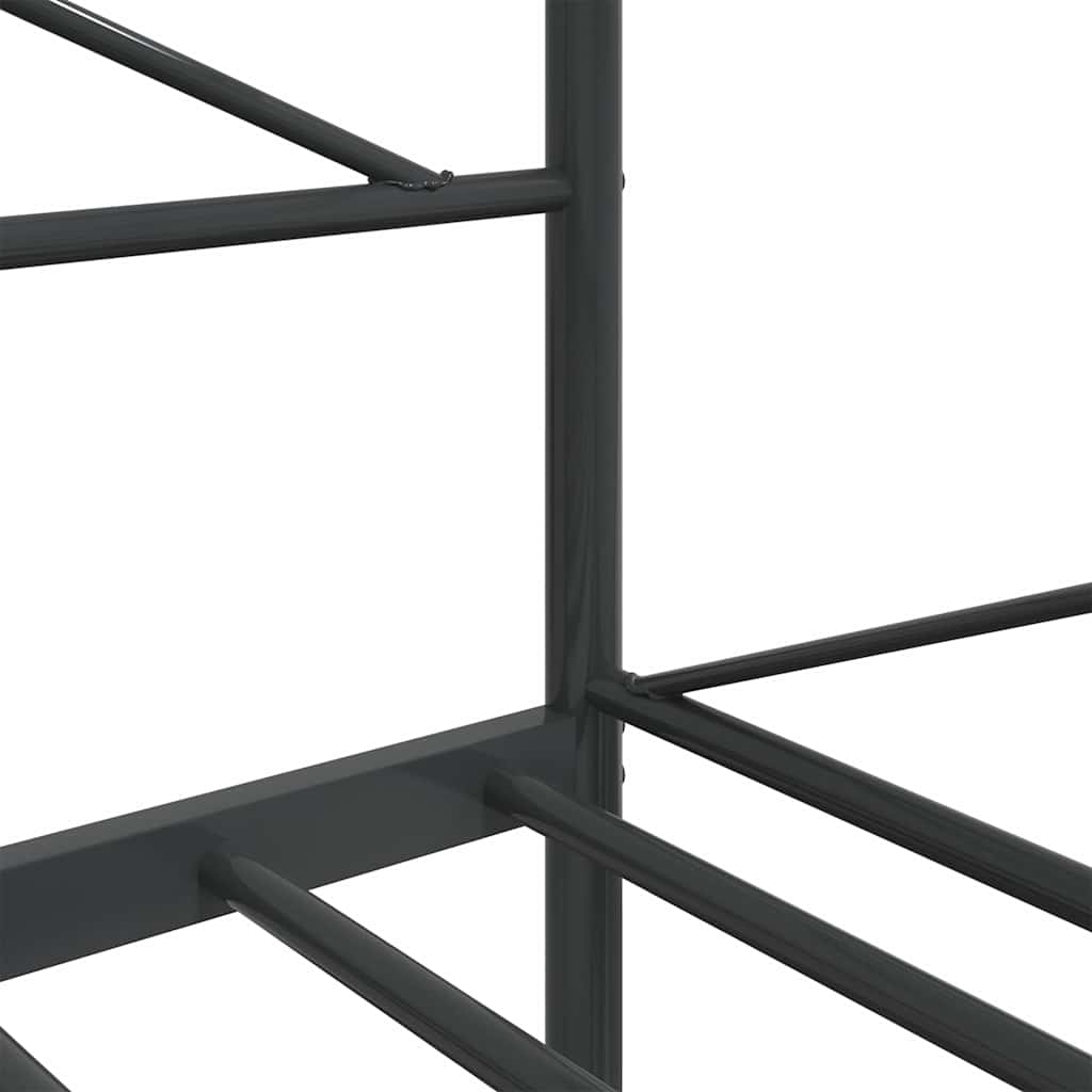 vidaXL Day Bed without Mattress Black 107x203 cm Steel