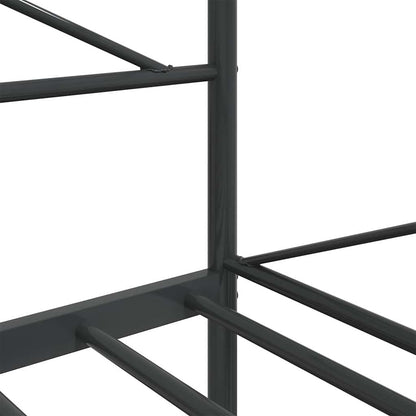 vidaXL Day Bed without Mattress Black 107x203 cm Steel