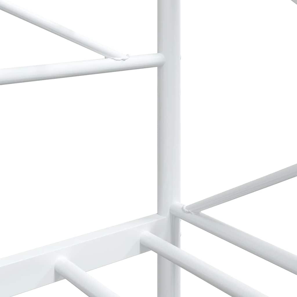 vidaXL Day Bed without Mattress White 90x200 cm Steel