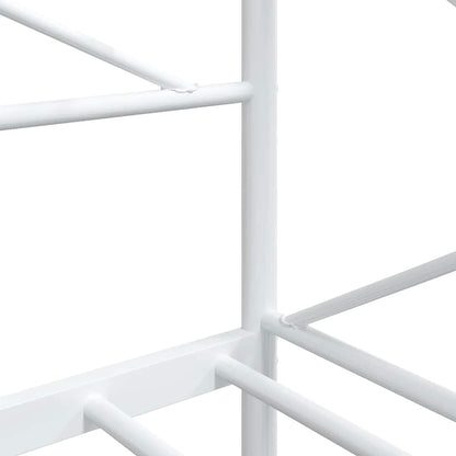 vidaXL Day Bed without Mattress White 90x200 cm Steel