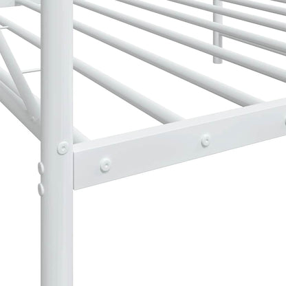 vidaXL Day Bed without Mattress White 100x200 cm Steel