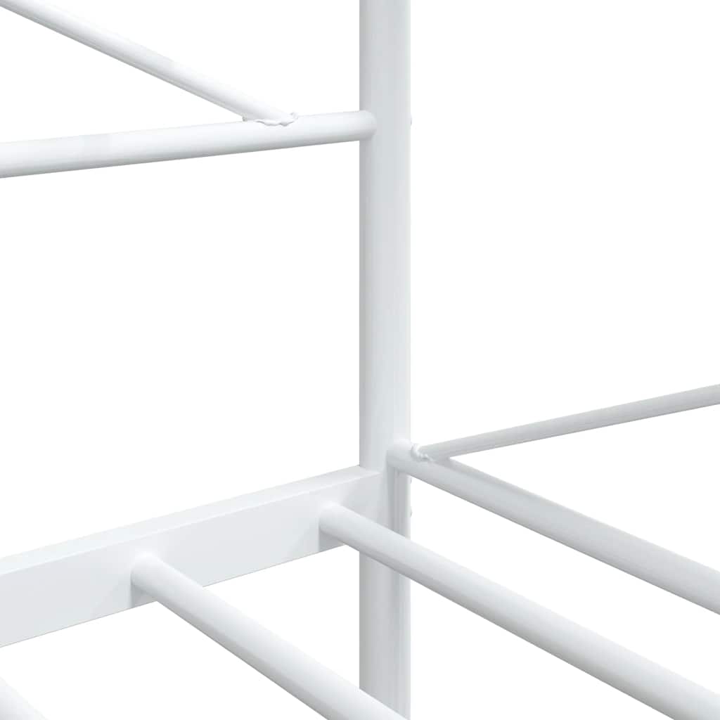 vidaXL Day Bed without Mattress White 100x200 cm Steel