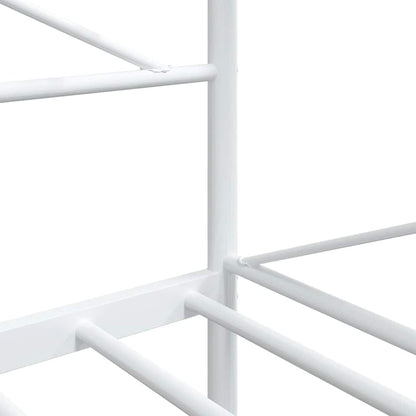 vidaXL Day Bed without Mattress White 100x200 cm Steel
