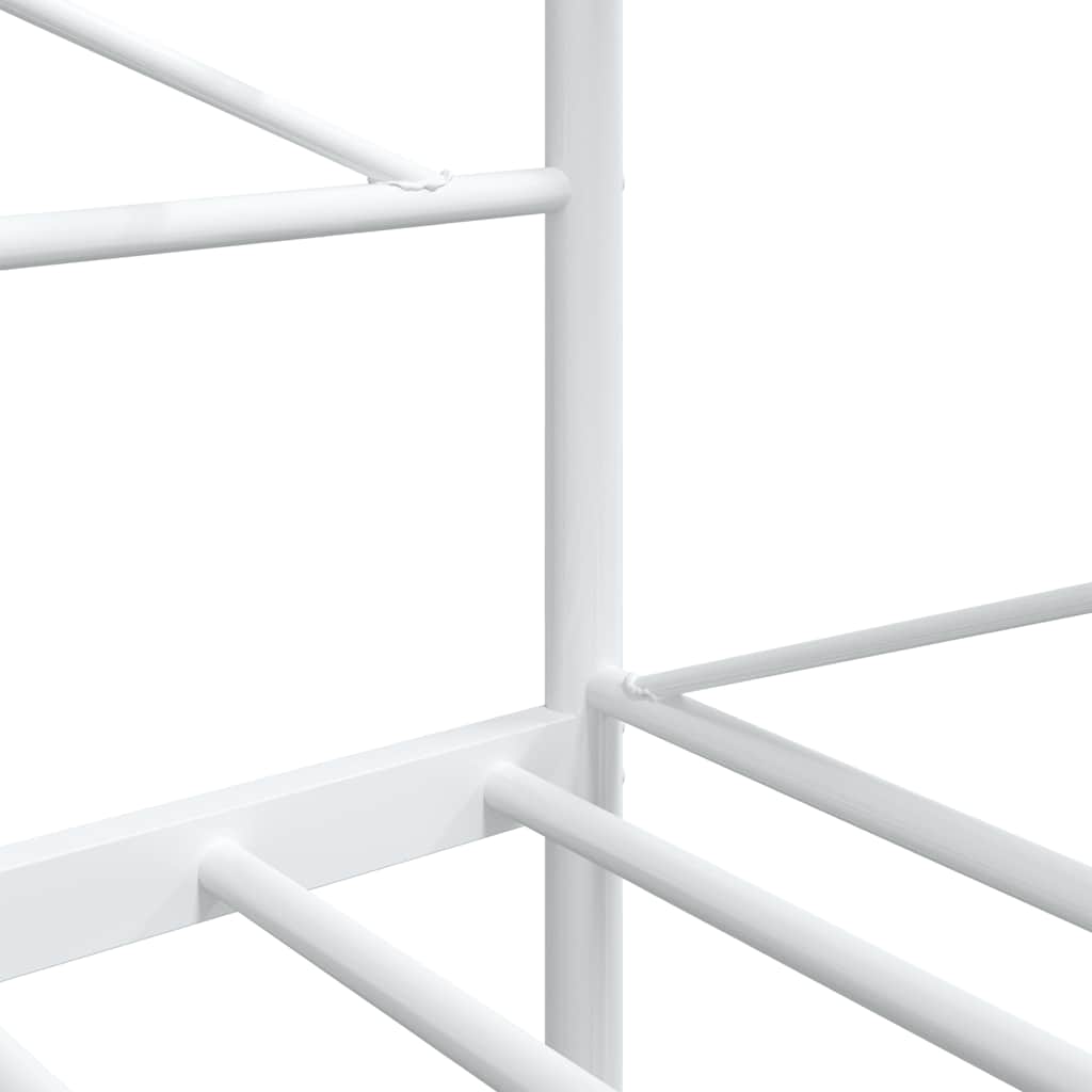 vidaXL Day Bed without Mattress White 107x203 cm Steel