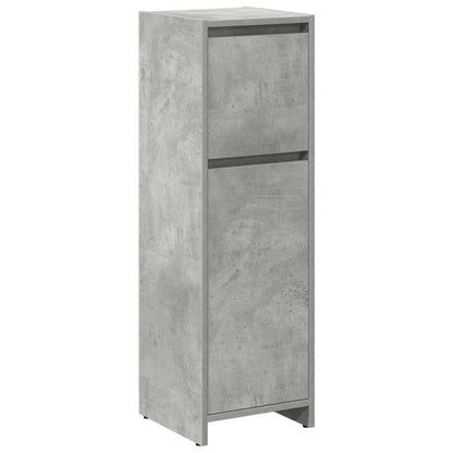 vidaXL 4 Piece Bathroom Furniture Set Concrete Grey Engineered Wood