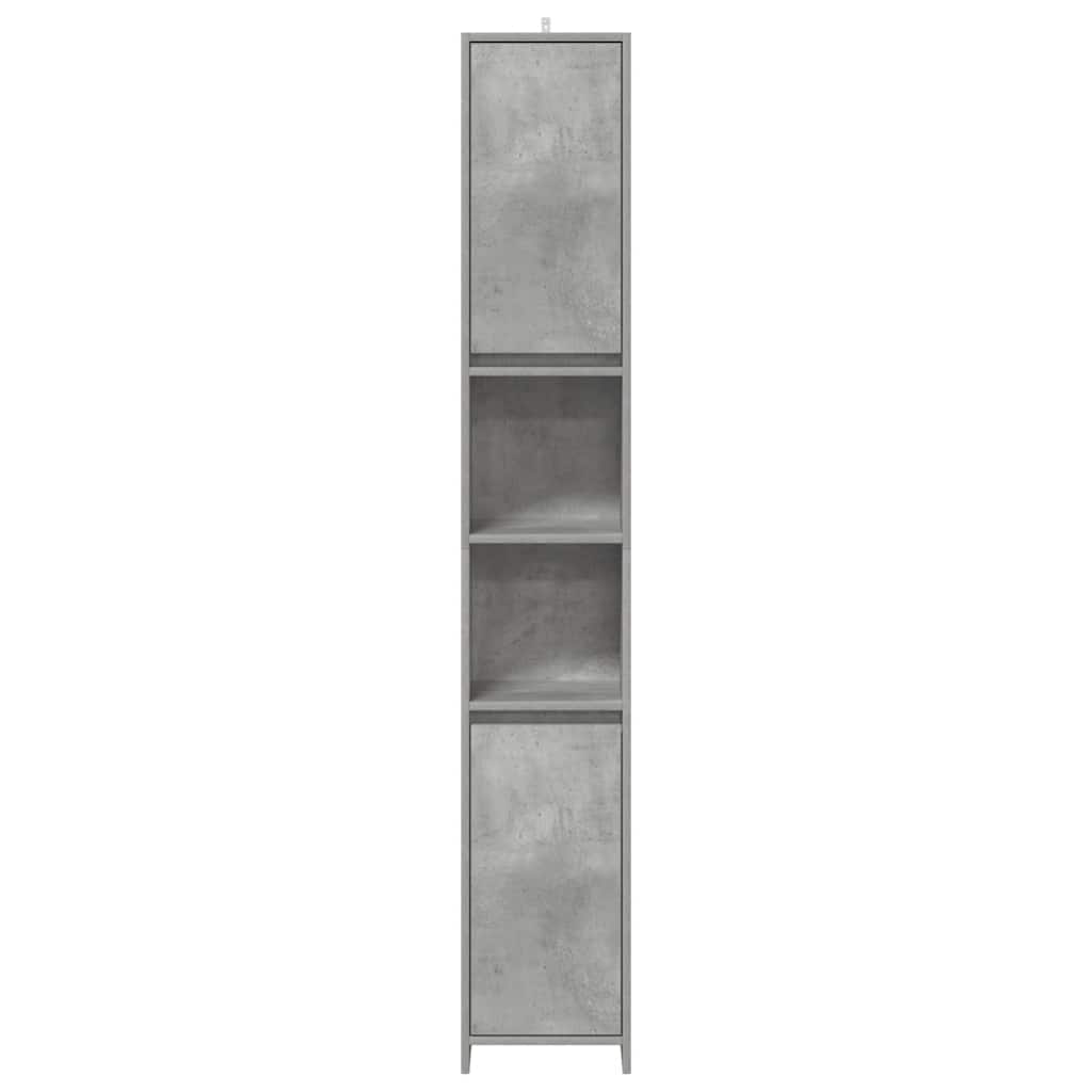 vidaXL 3 Piece Bathroom Furniture Set Concrete Grey Engineered Wood