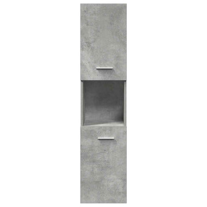 vidaXL 4 Piece Bathroom Furniture Set Concrete Grey Engineered Wood